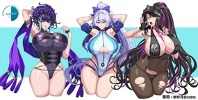 FGO 토모에고젠, 셋쇼인 키아라, 시키부 (decensored)