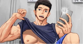 在更衣室和后辈…