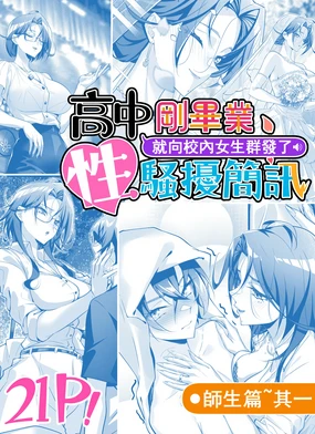 高中剛畢業就向校內女生群發了性騷擾簡訊~師生篇